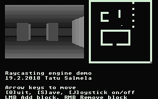 Raycasting Engine Demo atari screenshot